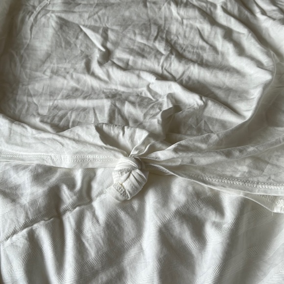 Madewell White Front Tie Tee, NWOT - Picture 4 of 5